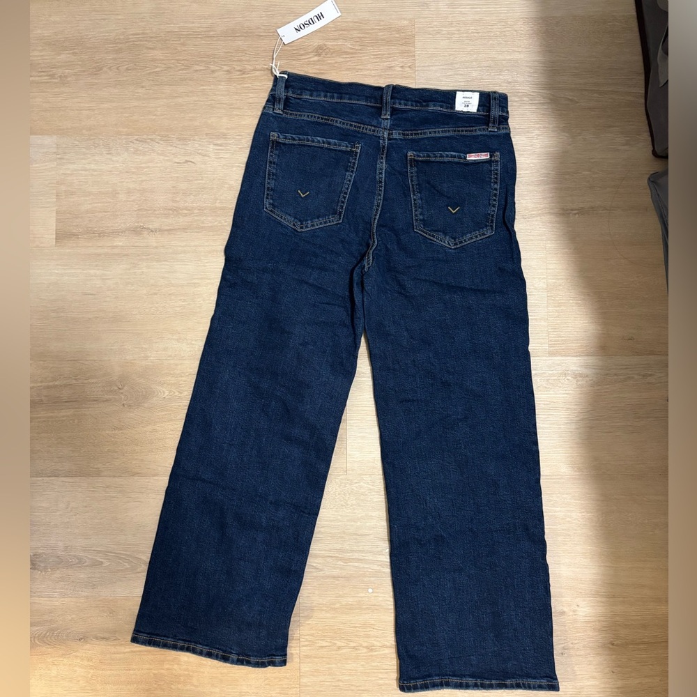 NWT Hudson Jeans Rosalie High-Rise Wide-Leg Ankle Jeans - Picture 8 of 12